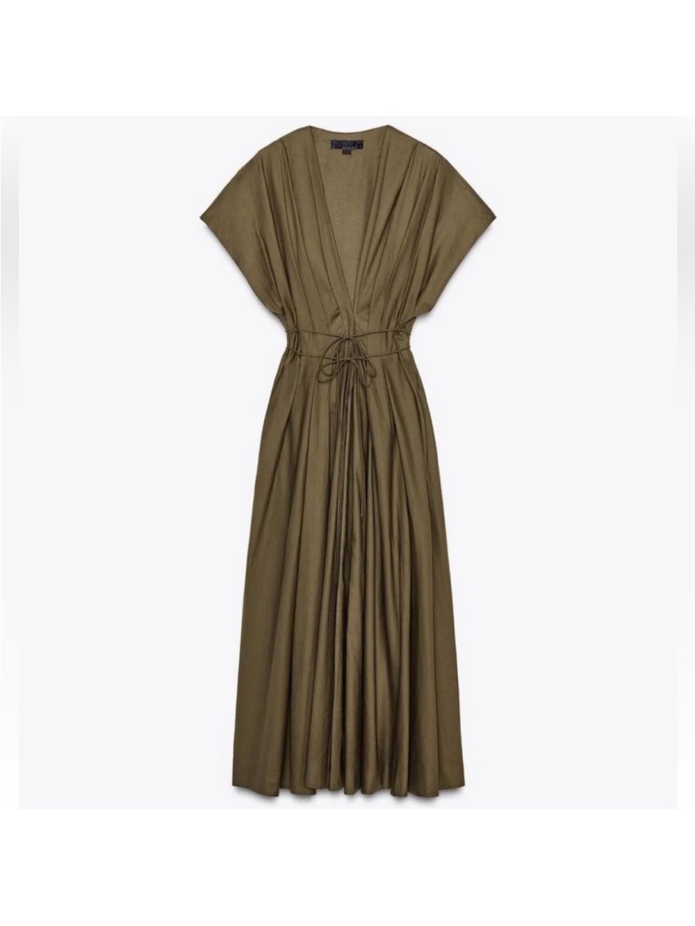 Zara ZW COLLECTION PLEATED MIDI DRESS - Picture 3 of 7